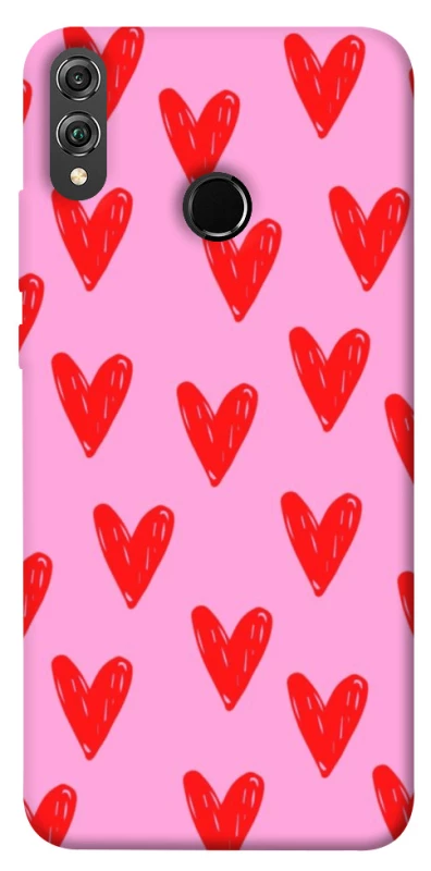 Чехол на Huawei Honor 8X Red hearts 2 фото 1 из 1