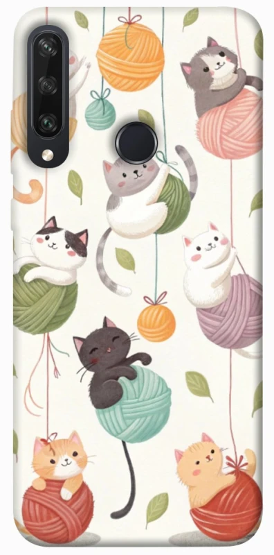 Чохол на Huawei Y6p Funny Kittens фото 1 з 1