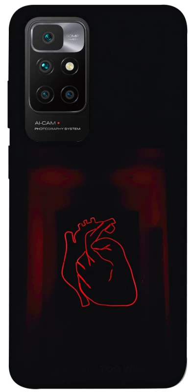 Чехол на Xiaomi Redmi 10 Красное сердце фото 1 из 1