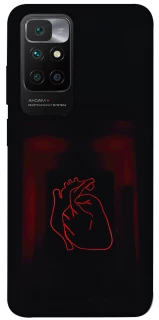 Чехол на Xiaomi Redmi 10 Красное сердце фото 1 из 1
