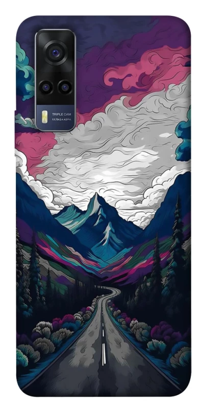 Чехол на Vivo Y53s Нарисованные горы фото 1 из 1