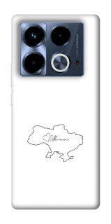 Чохол на Infinix Note 40 4G Ukraine map фото 1 з 1