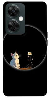 Чехол на OnePlus Nord CE 3 Lite Cat and flower фото 1 из 1