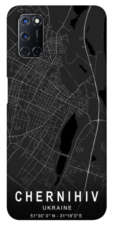 Чохол на Oppo A52 / A72 / A92 Chernihiv map фото 1 з 1