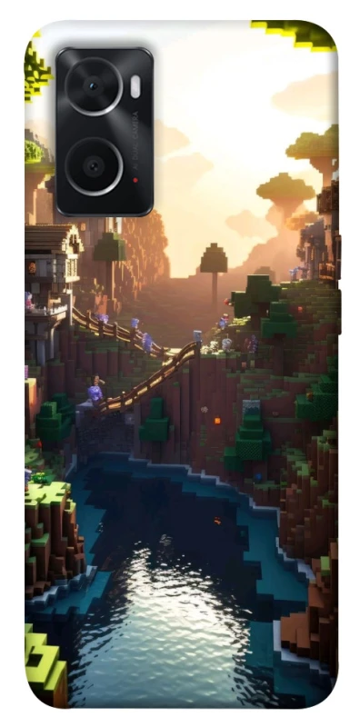 Чехол на Oppo A76 4G Minecraft sunset фото 1 из 1