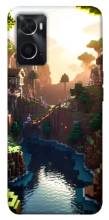 Чехол на Oppo A76 4G Minecraft sunset фото 1 из 1