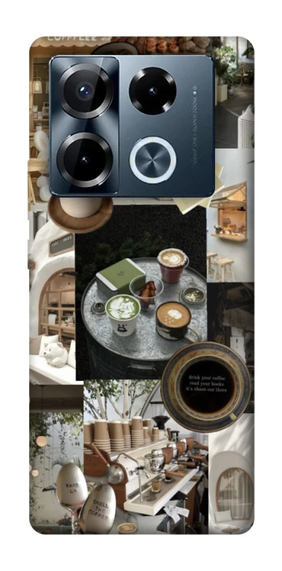 Чохол на Infinix Note 40 Pro 4G Coffee collage ver.4 фото 1 з 1