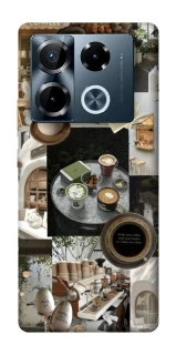 Чохол на Infinix Note 40 Pro 4G Coffee collage ver.4 фото 1 з 1