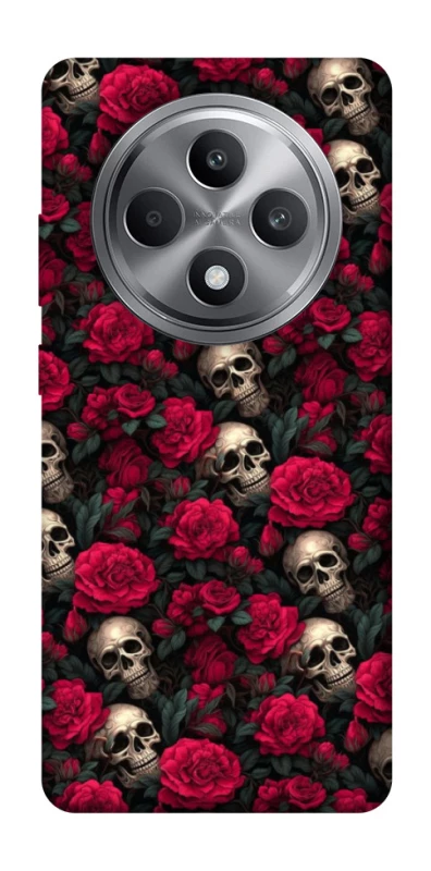 Чохол на Oppo Reno 12 F 4G Черепа та рози фото 1 з 1