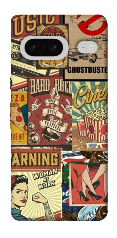 Чехол на Google Pixel 7 Retro collage ver.2 фото 1 из 1