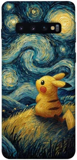 Чохол на Samsung Galaxy S10 Pikachu and Van Gogh фото 1 з 1