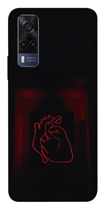 Чехол на Vivo Y53s Красное сердце фото 1 из 1