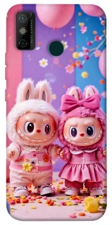 Чехол на TECNO Spark 6 Go Labubu twins ver.2 фото 1 из 1