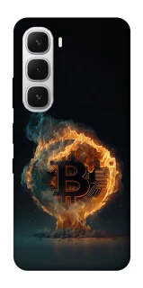 Чохол на Infinix Hot 60i Fire Bitcoin фото 1 з 1