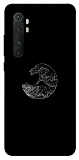 Чехол на Xiaomi Mi Note 10 Lite Black tsunami фото 1 из 1