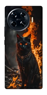 Чохол на TECNO Spark 20 Pro+ Вогняний кіт фото 1 з 1