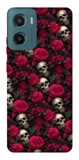 Чохол на Motorola Moto G06 Черепа та рози фото 1 з 1