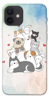 Чохол на Apple iPhone 12 (6.1") Funny Pets ver.2 фото 1 з 1
