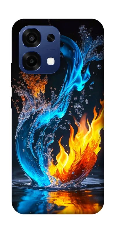 Чехол на Oppo A6 Pro 4G/5G Water And Fire фото 2 из 2