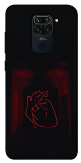 Чехол на Xiaomi Redmi Note 9 / Redmi 10X Красное сердце фото 1 из 1