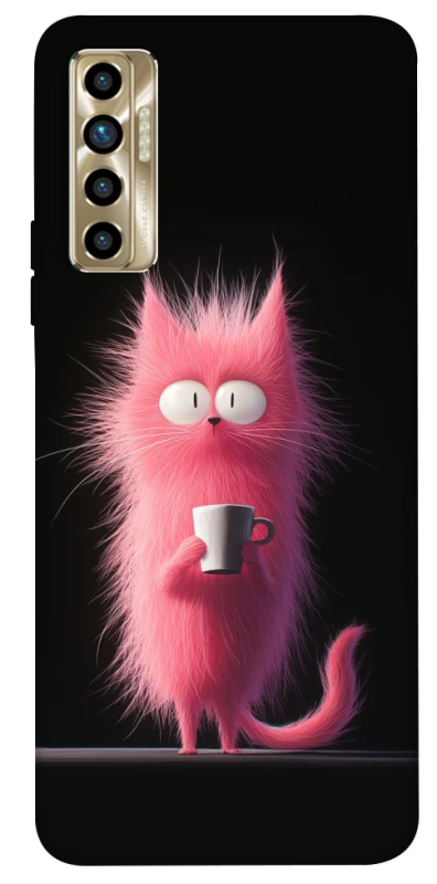 Чехол на TECNO Camon 17P Розовый котёнок фото 1 из 1