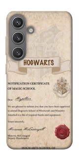 Чехол на Samsung Galaxy S24+ The Hogwarts acceptance letter фото 1 из 1