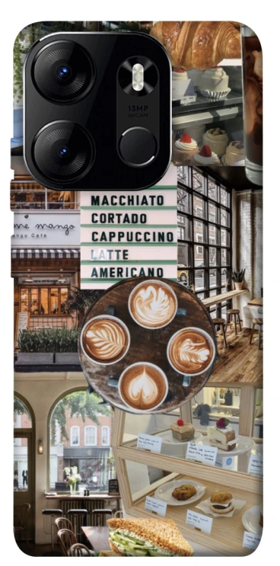 Чохол на Tecno Spark Go 2023 Coffee collage ver.5 фото 1 з 1