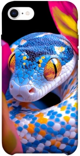 Чехол на Apple iPhone SE (2020) Blue snake фото 1 из 1