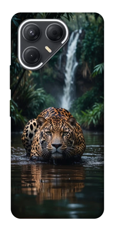 Чехол на TECNO Pova 7 Leopard in water фото 1 из 1