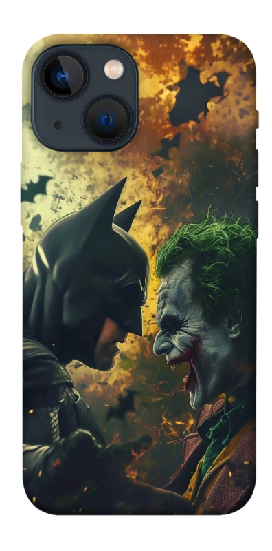 Чехол на Apple iPhone 13 mini (5.4") Batman and the Joker фото 1 из 1