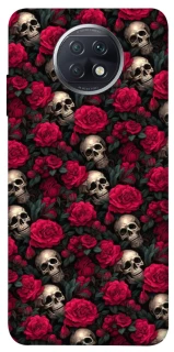 Чехол на Xiaomi Redmi Note 9 5G / Note 9T Черепа и розы фото 1 из 1