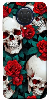 Чохол на Nokia G20 / G10 / 6.3 skull and rose фото 1 з 1