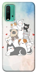 Чохол на Xiaomi Redmi Note 9 4G / Redmi 9 Power Funny Pets ver.2 фото 1 з 1