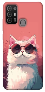 Чехол на ZTE Blade A52 Сat with glasses фото 1 из 1
