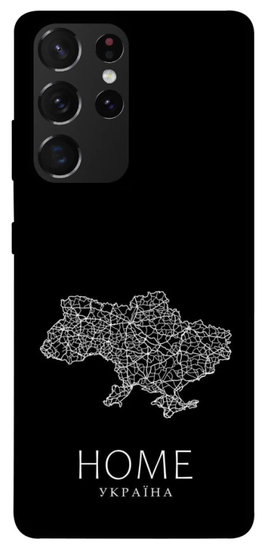 Чохол на Samsung Galaxy S21 Ultra Ukraine black map фото 1 з 1