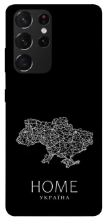 Чохол на Samsung Galaxy S21 Ultra Ukraine black map фото 1 з 1