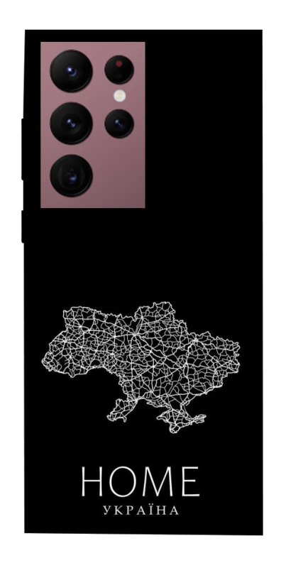 Чохол на Samsung Galaxy S22 Ultra Ukraine black map фото 1 з 1