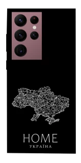 Чохол на Samsung Galaxy S22 Ultra Ukraine black map фото 1 з 1