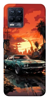 Чехол на Realme 8 Car at sunset фото 1 из 1