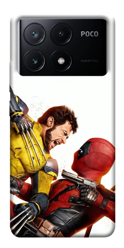 Чохол на Xiaomi Poco X6 Deadpool and Wolverine фото 1 з 1