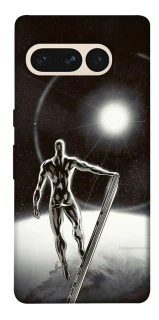 Чехол на Google Pixel 7 Pro Серебряный сёрфер фото 1 из 1