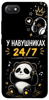 Чехол на Xiaomi Redmi 6A У навушниках 24/7 фото 1 из 1