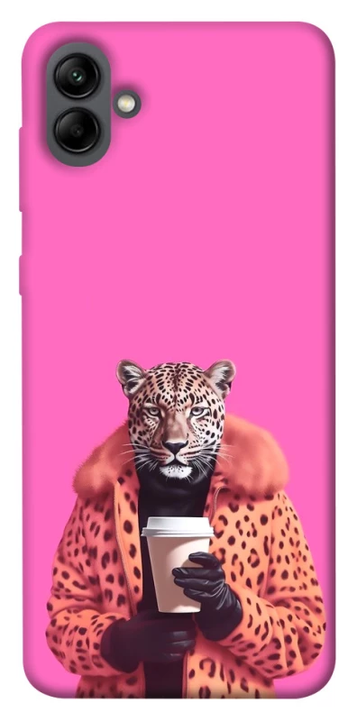 Чехол на Samsung Galaxy A04 Леопард с кофе фото 1 из 1