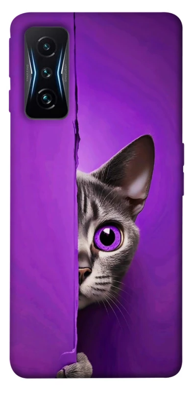 Чохол на Xiaomi Poco F4 GT Кіт-підглядач фото 1 з 1