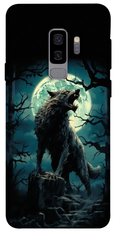 Чохол на Samsung Galaxy S9+ Вовк під місяцем фото 1 з 1