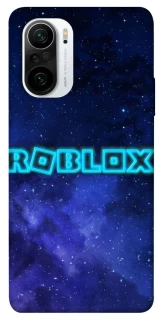 Чохол на Xiaomi Redmi K40 / K40 Pro / K40 Pro+ / Poco F3 Roblox Space Logo Blue фото 1 з 1