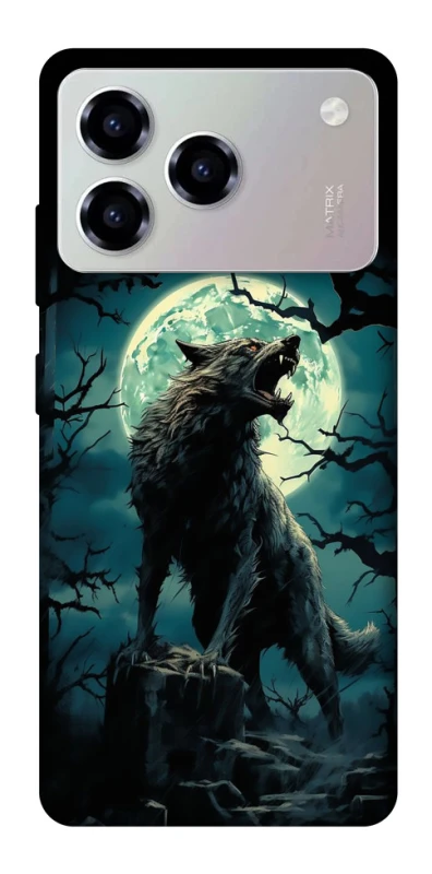 Чохол на ZTE Blade A76 Вовк під місяцем фото 1 з 1
