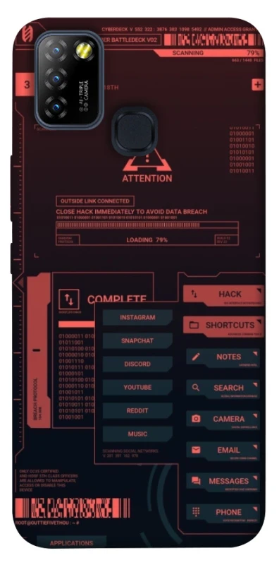 Чохол на Infinix Hot 10 Lite Attention фото 1 з 1