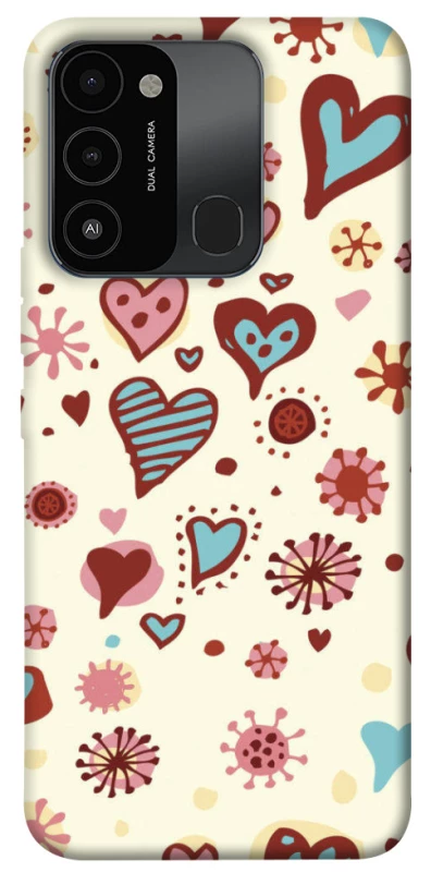 Чохол на TECNO Spark 8C Pretty hearts фото 1 з 1