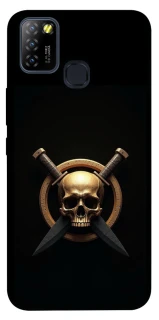 Чохол на Infinix Hot 10 Lite Golden Skull фото 1 з 1